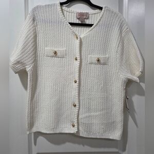 French Connection Women's Sweater Cardigan Cream